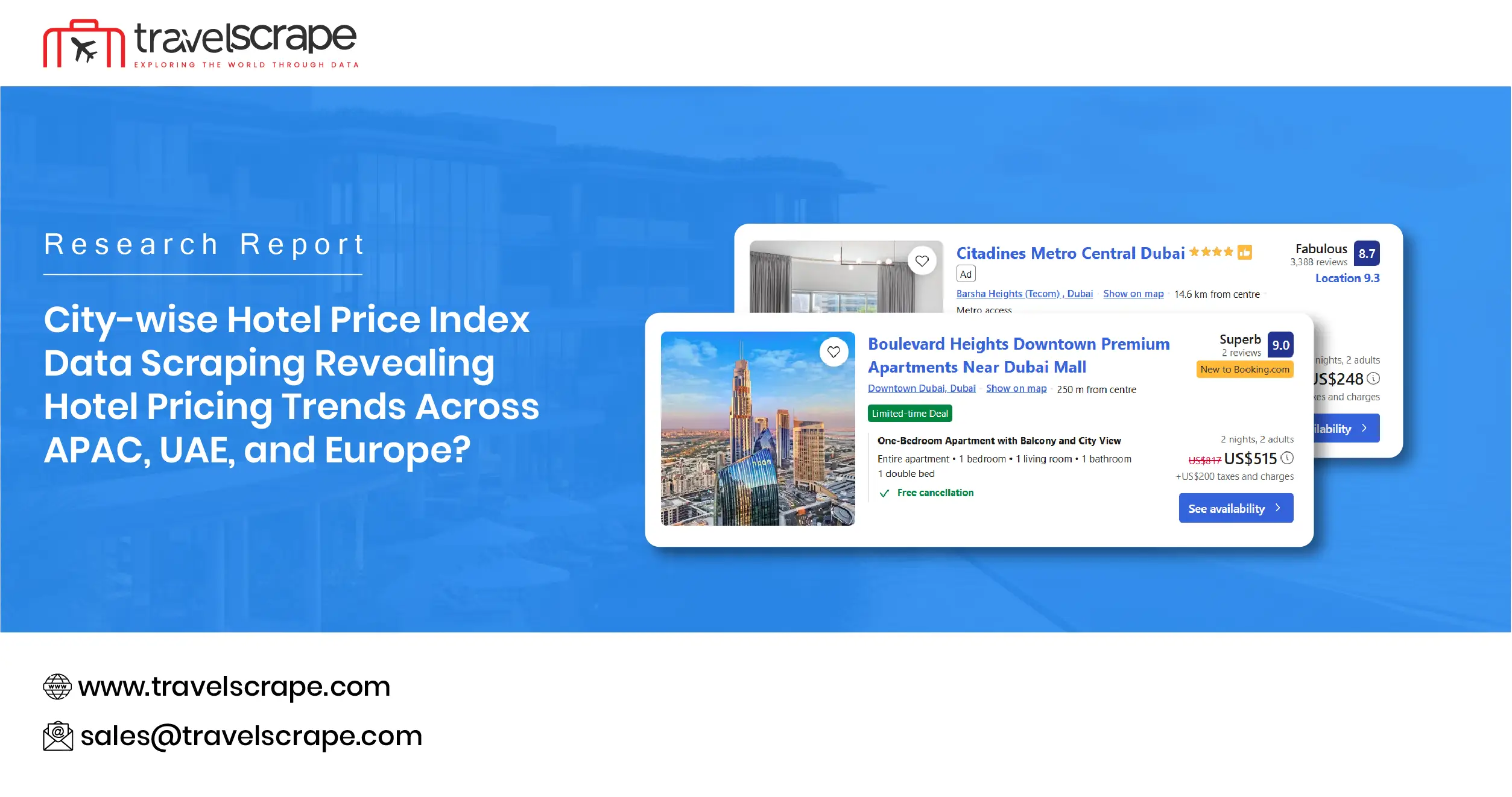 City-wise Hotel Price Index Data Scraping Reveal Hotel Pricing Trends